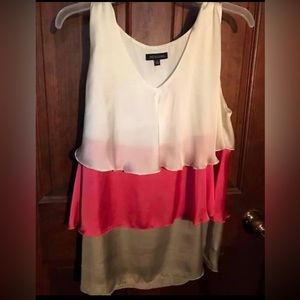 Notations silky layered top